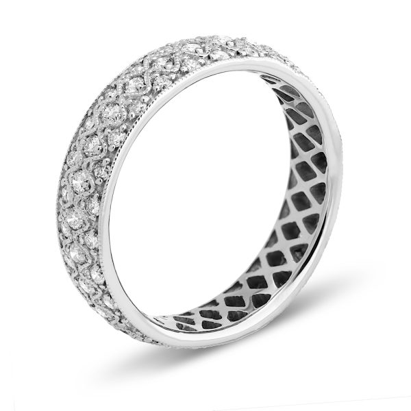 1.00 ct. Natural Diamonds All Around Eternity Band in 14k White Gold - Image 2