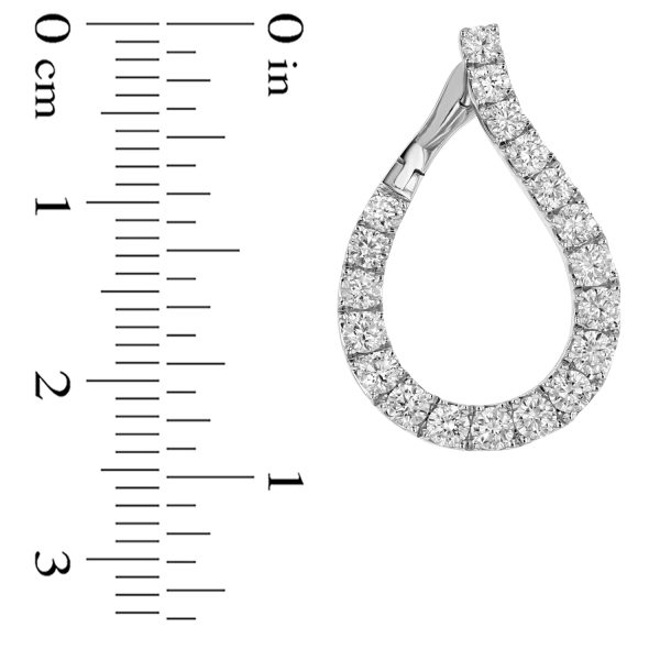 1.78 ct. Natural Diamond Fashion Earrings in 18K White Gold - Image 2