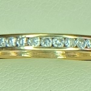 Women's 0.25 ct. Natural Round Diamonds Wedding Band In 14K Yellow Gold