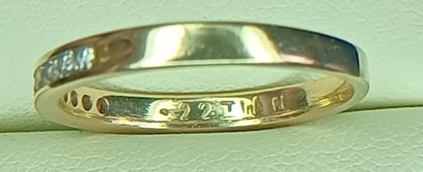 Women's 0.25 ct. Natural Round Diamonds Wedding Band In 14K Yellow Gold - Image 2