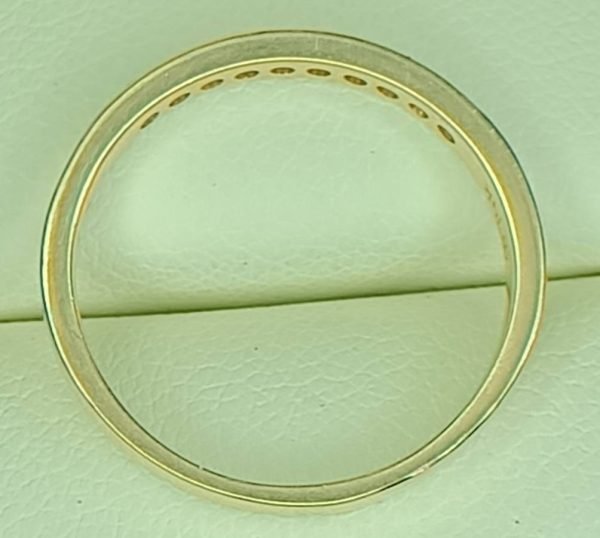 Women's 0.25 ct. Natural Round Diamonds Wedding Band In 14K Yellow Gold - Image 4