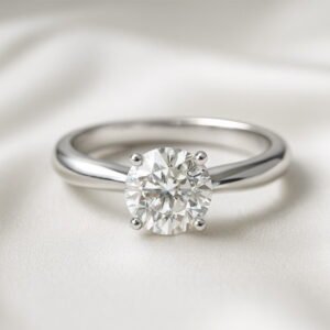 GIA 1.78 ct. Round Diamond Solitaire Ring in 14K White Gold