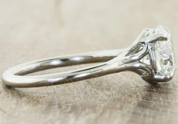 GIA 1.77 ct. Natural Round Diamond Solitaire Ring 18K White Gold - Image 3