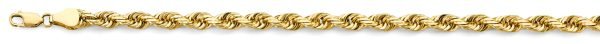 24" 5.6 mm Solid Rope Chain in 14K Yellow Gold