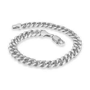 Men's 7.5" 4.0 mm Miami Cuban Link Bracelet in 14K White Gold