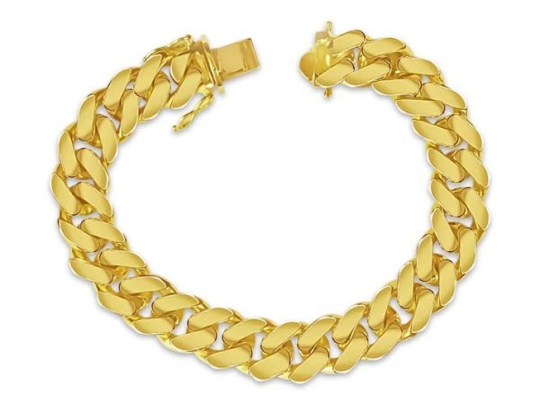Men's 9.0" 16.0 mm Cuban Link Bracelet in 14K Yellow Gold