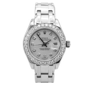 Rolex 69329 Lady-Datejust Pearlmaster 29 mm Factory Diamond Dial Custom Diamond Bezel