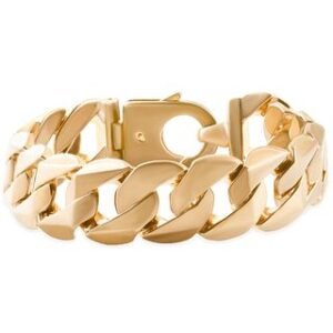 Men's 9.5" 18.0 MM Cuban Link Bracelet in 14K Yellow Gold (218 Grams)